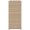 vidaXL Armoire de rangement jardin beige 105x55x113 cm r&eacute;sine tress&eacute;e