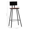 vidaXL Mobilier de bar 3 pcs Bois de r&eacute;cup&eacute;ration massif Multicolore