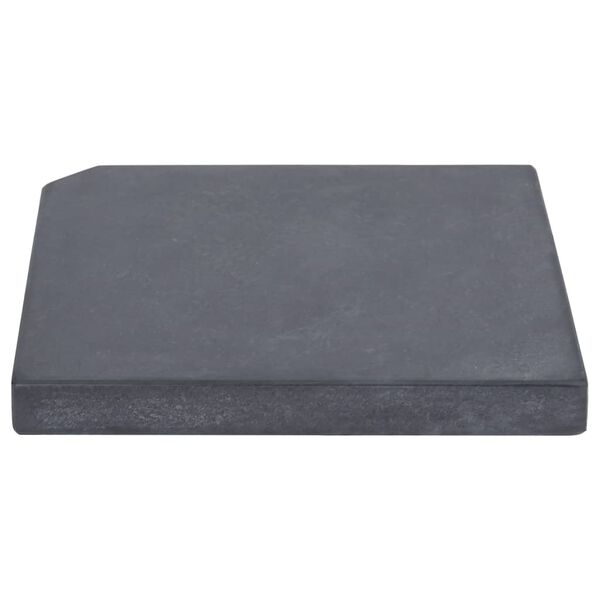 vidaXL Plaque de poids de parasol Noir Granite Carr&eacute; 25 kg