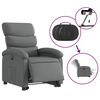 vidaXL Fauteuil inclinable électrique gris foncé tissu