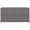 vidaXL Boîte de rangement de jardin gris 120x50x60 cm résine tressée