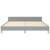vidaXL Cadre de lit sans matelas gris clair tissu