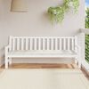 vidaXL Coussin de banc de jardin crème mélangé 200x50x7 cm tissu