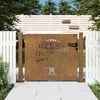 vidaXL Portail de jardin 100x75 cm en acier Corten motif arbre