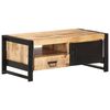 vidaXL Table basse 100x50x40 cm Bois de manguier brut