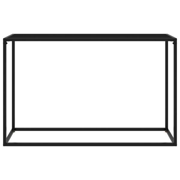 vidaXL Table console Noir 120x35x75 cm Verre trempé