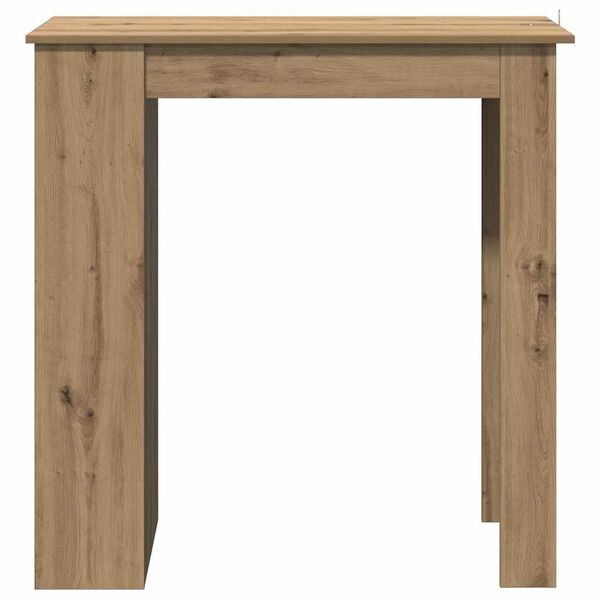 vidaXL Table de bar avec &eacute;tag&egrave;re ch&ecirc;ne artisanal bois d'ing&eacute;nierie