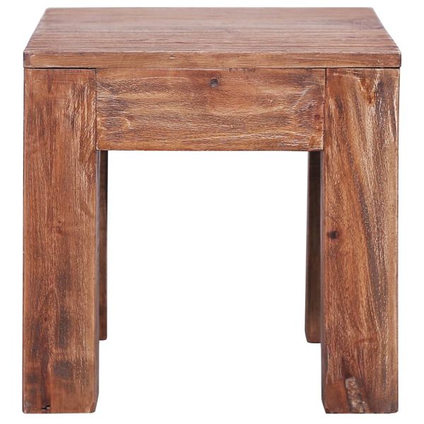 vidaXL Table basse 30x30x30 cm bois d'acajou massif