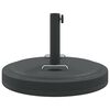 vidaXL Base de parasol avec poign&eacute;es pour m&acirc;ts &Oslash;38 / 48 mm 25 kg rond