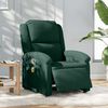 vidaXL Fauteuil inclinable de massage &eacute;lectrique vert fonc&eacute; velours