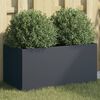 vidaXL Jardini&egrave;re anthracite 62x30x29 cm acier
