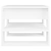 vidaXL Table basse blanc 55,5x55x45 cm bois d'ing&eacute;nierie