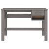 vidaXL Bureau HAMAR Gris clair 110x40x75 cm Bois massif de pin