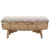 vidaXL Banc de rangement 103 cm bois de sapin massif
