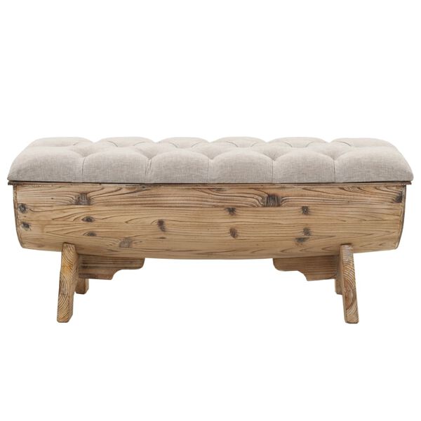 vidaXL Banc de rangement 103 cm bois de sapin massif