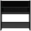 vidaXL Armoires &agrave; chaussures murales 4 pcs noir brillant 60x18x60 cm
