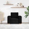 vidaXL Canap&eacute; Fauteuil Noir 60 cm Tissu