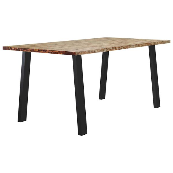 vidaXL Table &agrave; manger 150x90x75 cm bois d'acacia solide