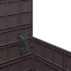 vidaXL Boîte de Rangement de Jardin Marron 55 x 53 x 57 cm