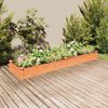 vidaXL Lit sur&eacute;lev&eacute; de jardin doublure 240x60x25 cm bois massif sapin