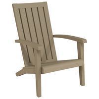 vidaXL Chaise de jardin Adirondack marron clair polypropylène