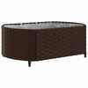 vidaXL Salon de jardin avec coussins 7 pcs marron r&eacute;sine tress&eacute;e