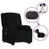 vidaXL Fauteuil inclinable de massage &eacute;lectrique noir tissu