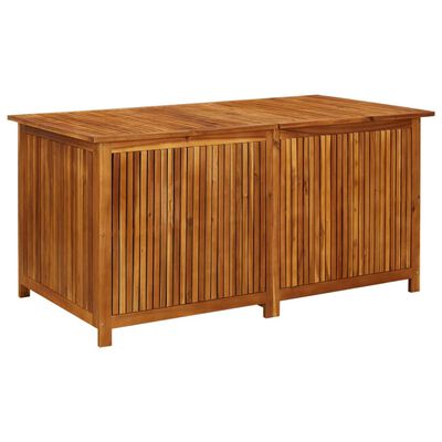 vidaXL Boîte de rangement de jardin 150x80x75 cm Bois d'acacia solide