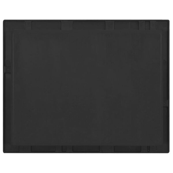 vidaXL Niche de douche Noir mat 41x51x10 cm