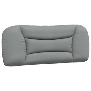 vidaXL Coussin de tête de lit Hvar gris clair 100 cm tissu