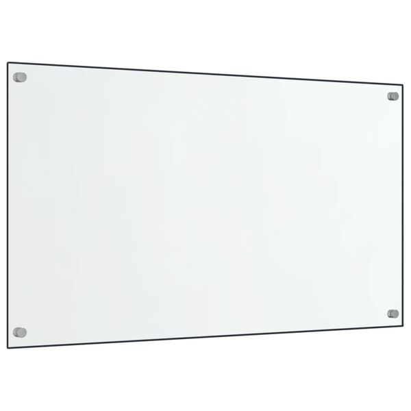 vidaXL Dosserets de cuisine 2 pcs transparent 70x60 cm verre tremp&eacute;