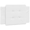 vidaXL Cadre de lit sans matelas Zadar blanc 100x190 cm similicuir
