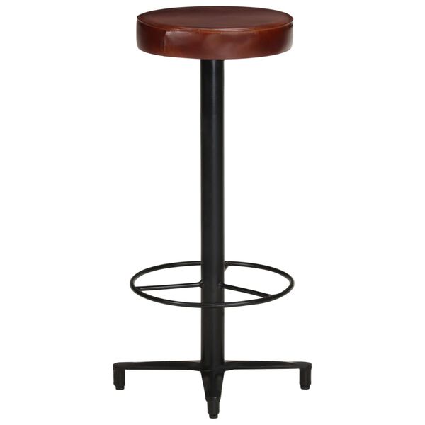 vidaXL Tabourets de bar lot de 2 76 cm cuir v&eacute;ritable