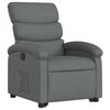 vidaXL Fauteuil inclinable gris fonc&eacute; tissu