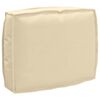 vidaXL Set de coussins de palette 2 pcs Beige Tissu Oxford