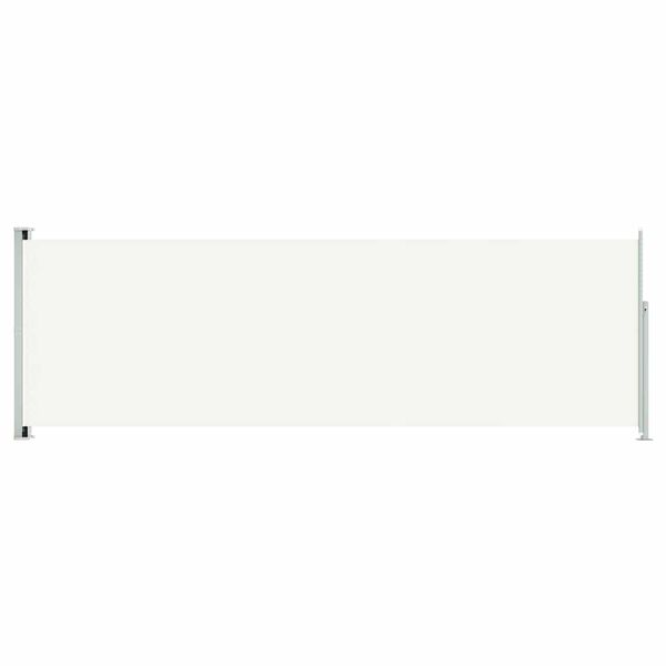 vidaXL Auvent lat&eacute;ral r&eacute;tractable de patio 200x600 cm Cr&egrave;me
