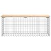 vidaXL Banc de jardin design de gabion 103x31,5x42 bois massif de pin