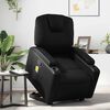 vidaXL Fauteuil inclinable de massage noir similicuir