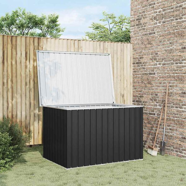 vidaXL Bo&icirc;te de rangement de jardin Anthracite 149x99x93 cm