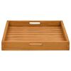 vidaXL Plateau de service 50x50 cm Bois de teck massif