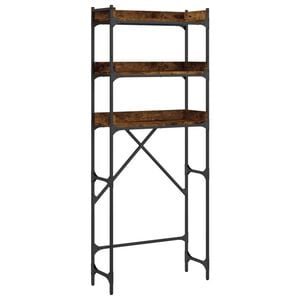 vidaXL &Eacute;tag&egrave;re de lave-linge ch&ecirc;ne fum&eacute; 67x25x163 cm bois d'ing&eacute;nierie