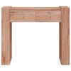 vidaXL Table console 90x35x75 cm Bois de teck solide