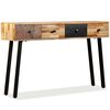 vidaXL Table console Teck massif de r&eacute;cup&eacute;ration 120 x 30 x 76 cm
