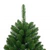 vidaXL Sapin de No&euml;l artificiel &agrave; charni&egrave;res avec support vert 120 cm