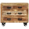 vidaXL Buffet avec 3 tiroirs 80x30x65 cm bois de manguier brut massif