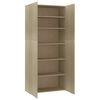 vidaXL Armoire &agrave; chaussures Ch&ecirc;ne sonoma 80x35,5x180cm Bois ing&eacute;nierie