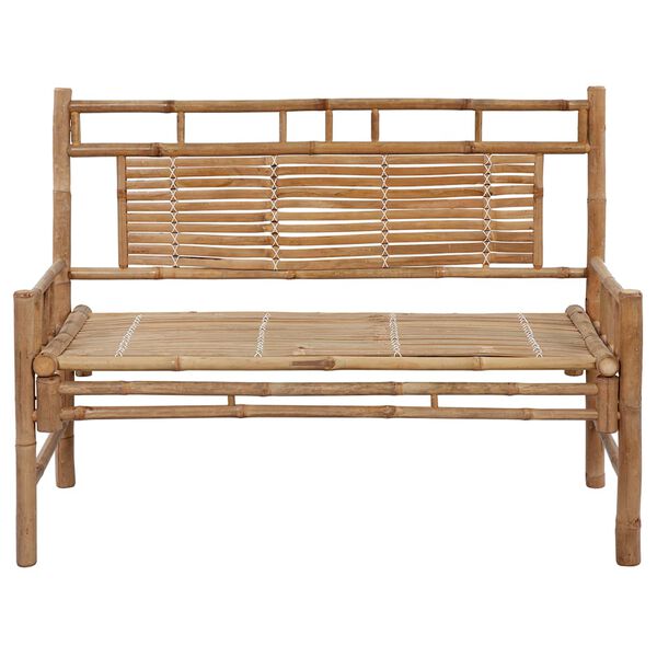 vidaXL Banc de jardin avec coussin 120 cm Bambou