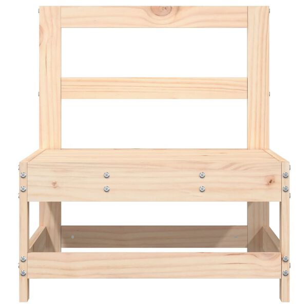 vidaXL Canap&eacute;s centraux de jardin 2 pcs bois de pin massif