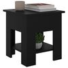 vidaXL Table basse noir 40x40x42 cm bois d'ing&eacute;nierie
