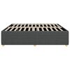 vidaXL Cadre de lit sans matelas gris foncé tissu